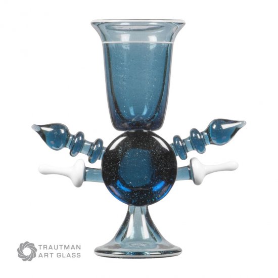 Trautman Boro Glasstab TAG-033-31 Blue Stardust / 1st 0,25€/g - zum Schließen ins Bild klicken