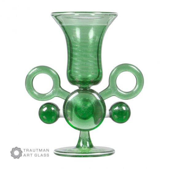 Trautman Boro Glasstab TAG-033-043 Green Stardust 1Q 0,26€/g - zum Schließen ins Bild klicken